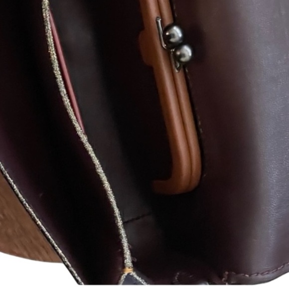 COACH 1941 Glitter Cherry Black Glovetanned Leather. Dusty and Bag! - Picture 7 of 13